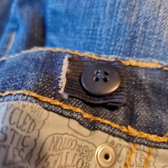 Cat & Jack Fun shred design jeans girls 16 - Picture 12 of 15